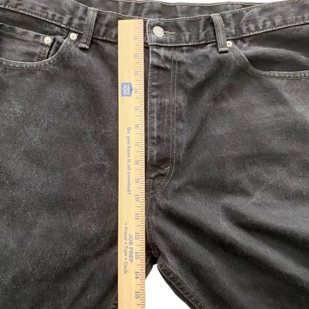 Levi's‎ 505 Jeans Mens Size W40 L 34 Black Straight Relaxed Fit 32